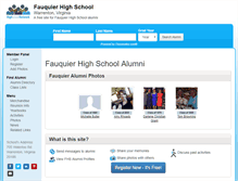 Tablet Screenshot of fauquierhighschool.org